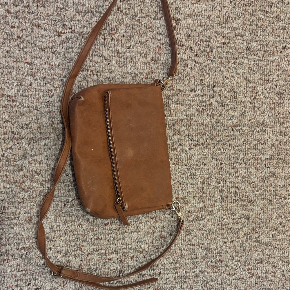 Brown Leather Crossbody Bag